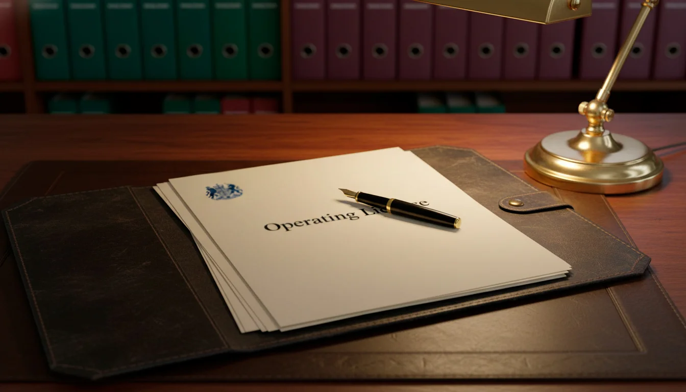 UK Gambling Commission regulatory documents on an official desk